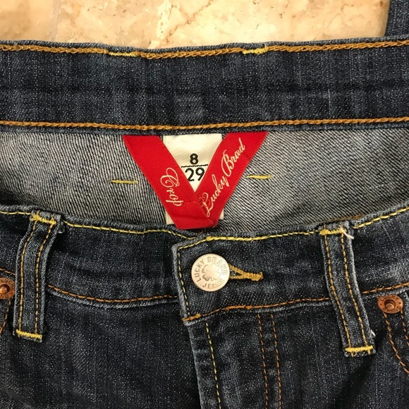 LUCKY Cropped Jeans Capri Length Size 8 or 29 - Picture 5 of 6